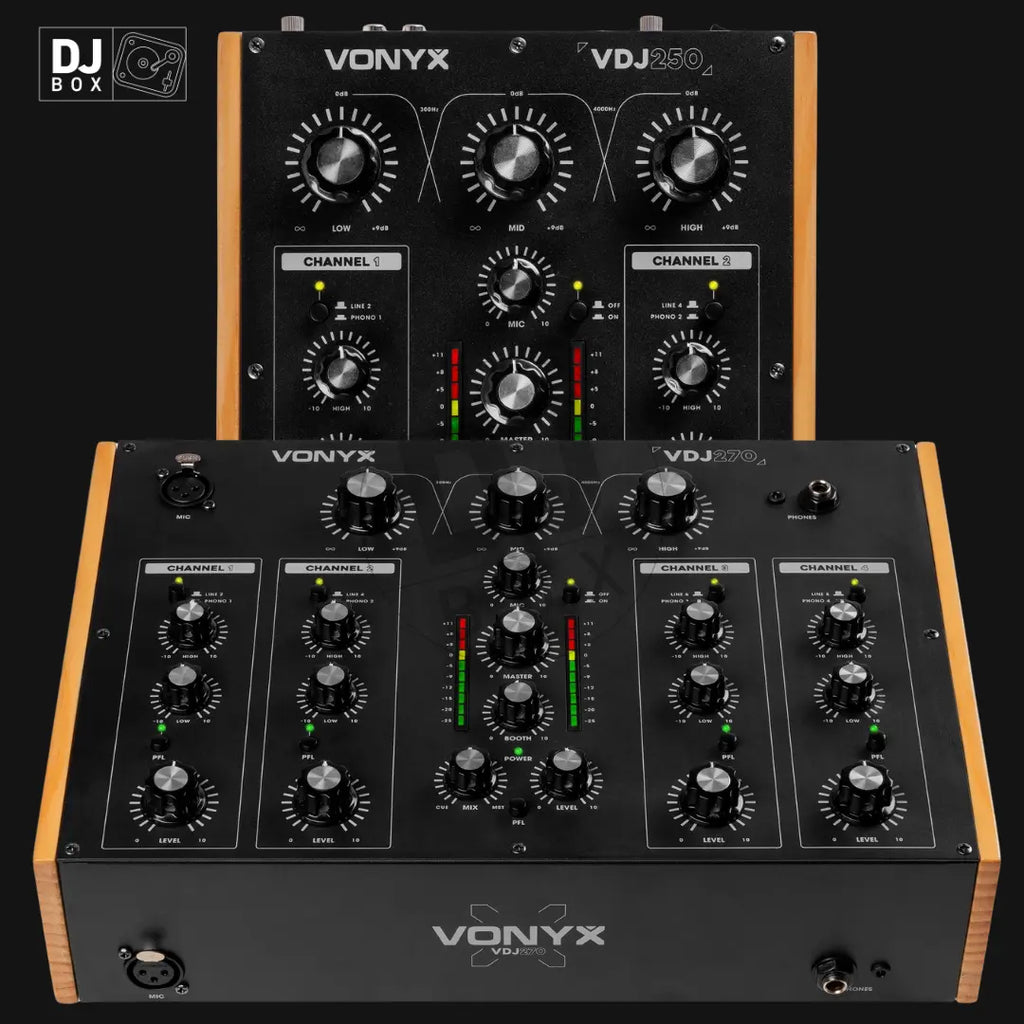 New Vonyx Rotary Mixers at DJBox.ie | VDJ250 & VDJ270 Now Available