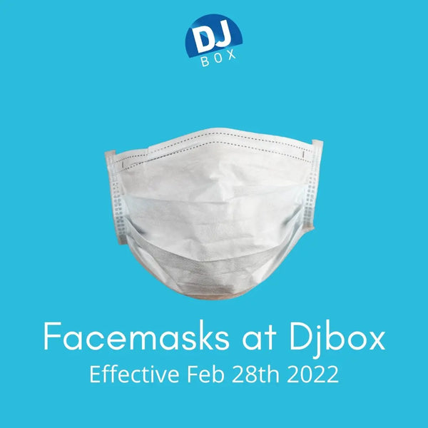 Facemasks at Djbox - Feb 28th 2022 DJbox.ie DJ Shop
