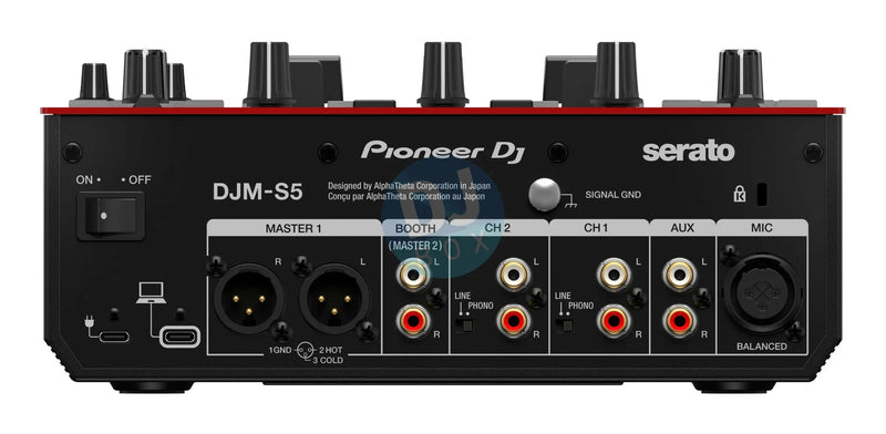 Pioneer DJ Pioneer DJ DJM-S5 Scratch-style 2-channel DJ mixer (gloss red) DJbox.ie DJ Shop