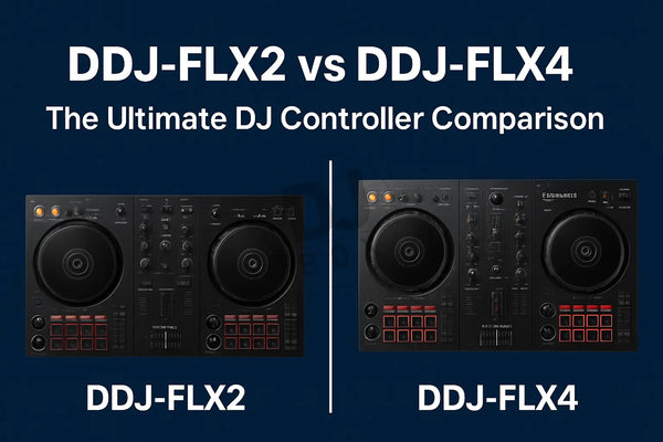 AlphaTheta-DDJ-FLX2-vs-Pioneer-DJ-DDJ-FLX4-Ultimate-Beginner-DJ-Controller-Showdown DJbox.ie DJ Shop