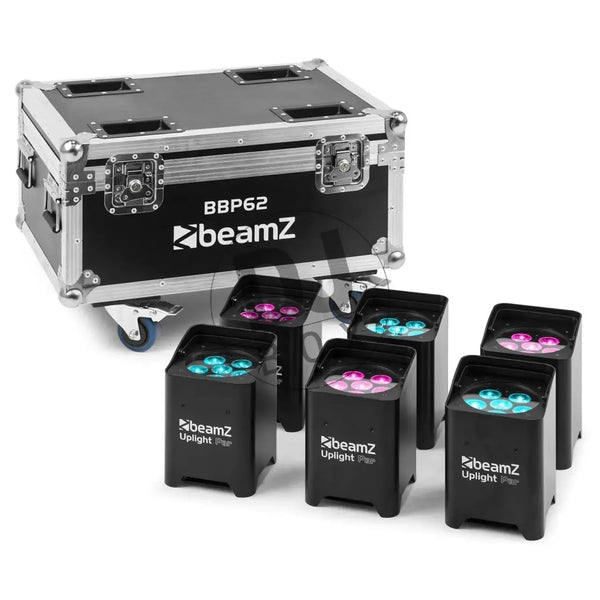 Introducing-the-NEW-BeamZ-BBP62-Battery-Uplighter-Set DJbox.ie DJ Shop