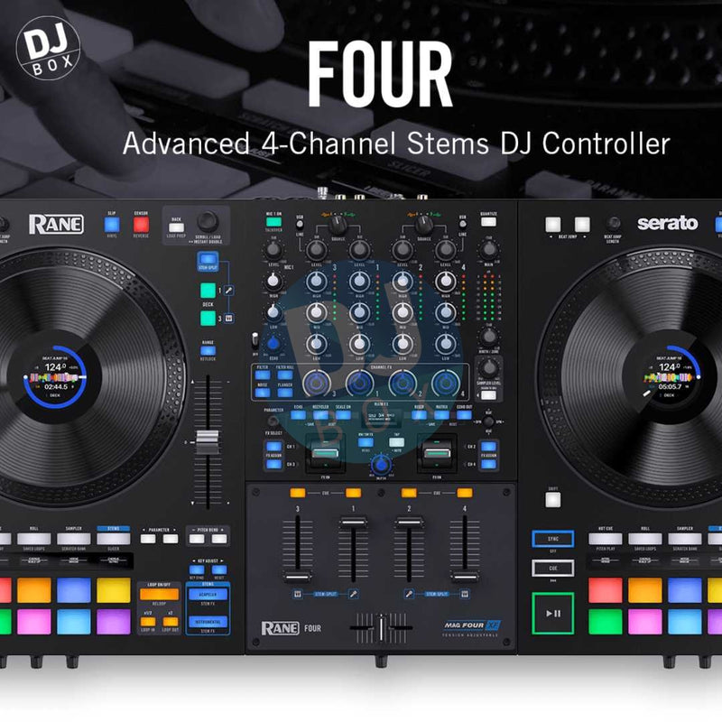 Rane Four - Advanced 4 channel controller with Stems control! DJbox.ie DJ Shop