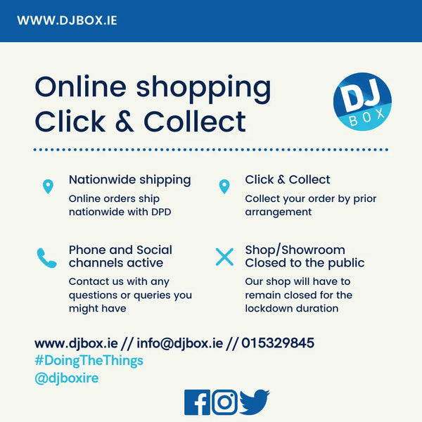 Click and Collect or Nationwide shipping? DJbox.ie DJ Shop