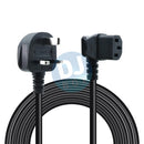 DJbox.ie DJ Shop 3 pin plug to 90 deg. IEC Mains Power Lead - 2m at DJbox.ie DJ Shop