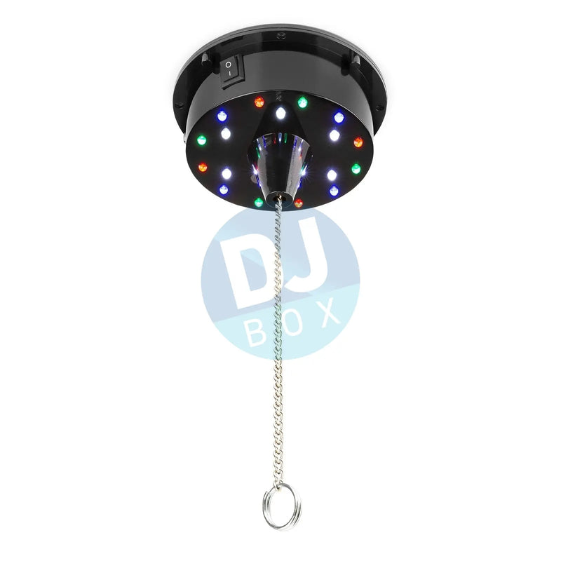 Fuzzix 30cm Mirrorball with LED light rotator at DJbox.ie DJ Shop
