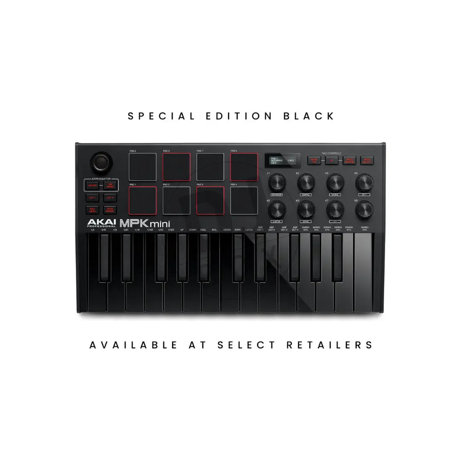 Akai Akai MPK Mini MK3 Keyboard Limited Edition Black at DJbox.ie DJ Shop