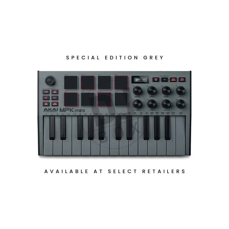 Akai Akai MPK Mini MK3 Keyboard Limited Edition Grey at DJbox.ie DJ Shop