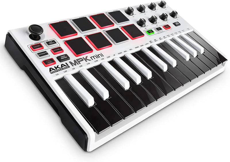 Akai Akai MPK Mini MK3 Keyboard Limited Edition White at DJbox.ie DJ Shop