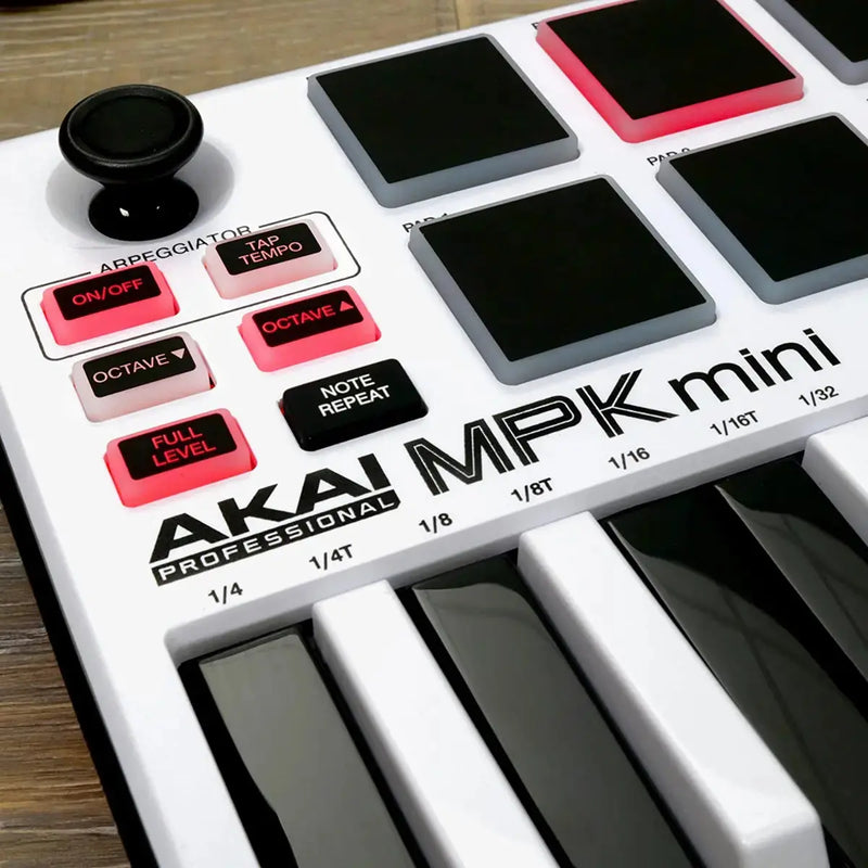 Akai Akai MPK Mini MK3 Keyboard Limited Edition White at DJbox.ie DJ Shop