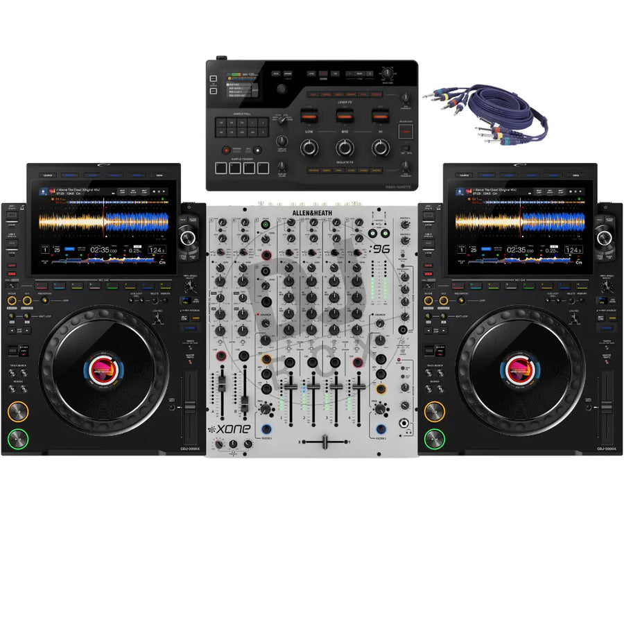 DJbox.ie DJ Shop AlphaTheta CDJ-3000X, Allen & Heath Xone:96 & RMX-IGNITE Club DJ Bundle at DJbox.ie DJ Shop