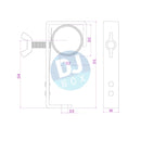 BeamZ BC50B-50 G-Clamp Black 50kg at DJbox.ie DJ Shop