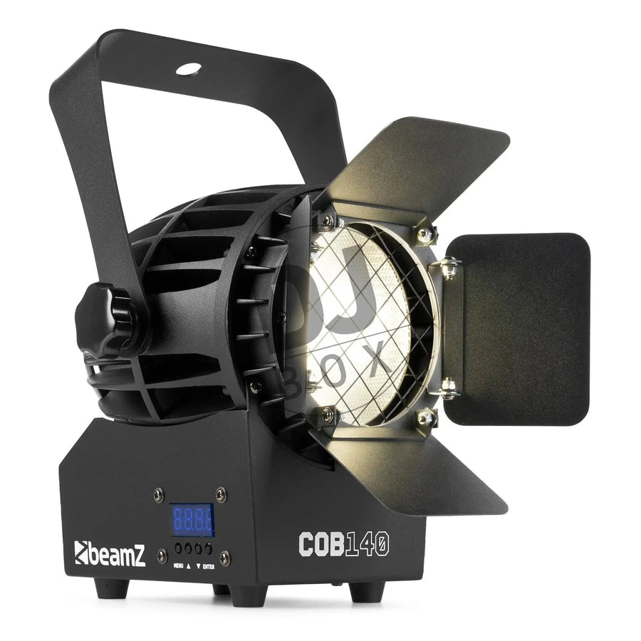 BeamZ BeamZ COB140 Spot WW/CW with Barndoor at DJbox.ie DJ Shop
