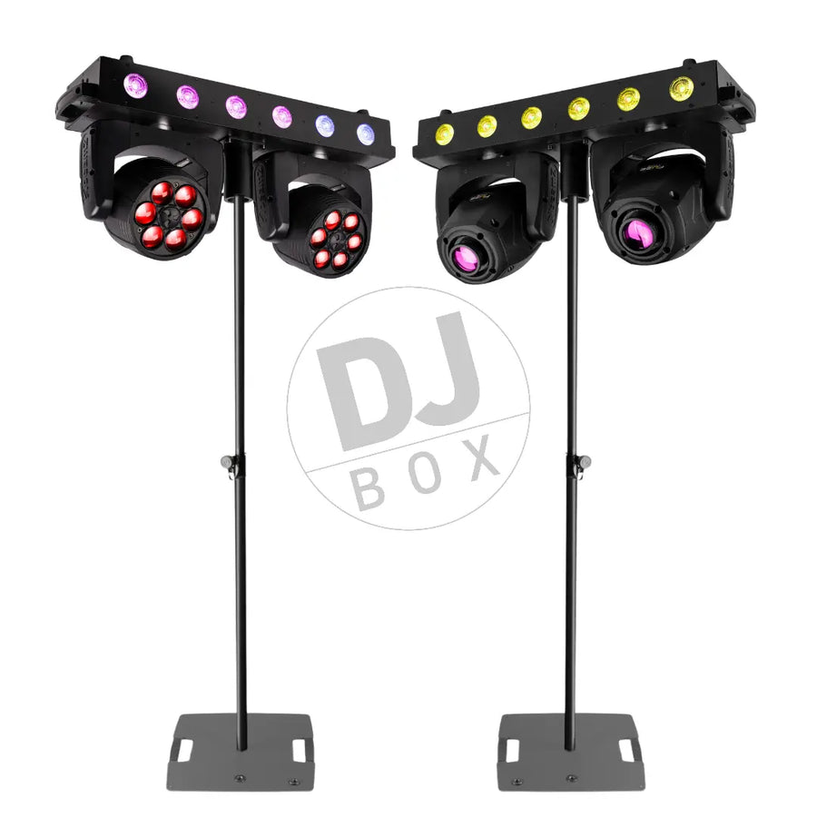 DJbox.ie DJ Shop BeamZ Fuze Twin LED Spot & Wash Lighting Package with Gravity LS331B Stands at DJbox.ie DJ Shop