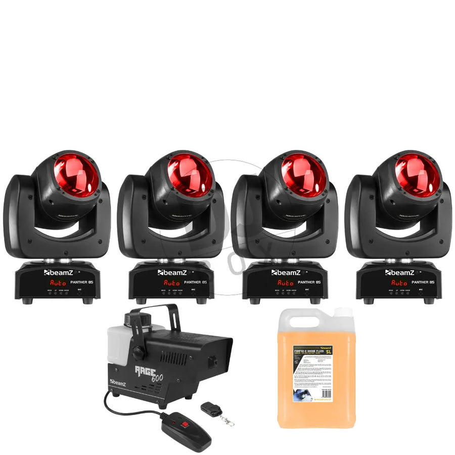 BeamZ BeamZ Panther 85 LED Moving Head &amp; Rage 600 Smoke Machine Bundle at DJbox.ie DJ Shop