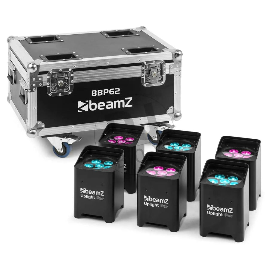 BeamZ Beamz BBP62 Battery Uplighter Set at DJbox.ie DJ Shop