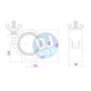 BeamZ Beamz BC50-100 Half Coupler at DJbox.ie DJ Shop