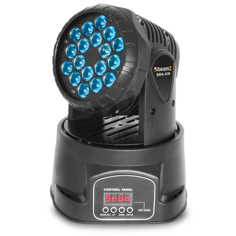 BeamZ Beamz MHL-108 Mini moving head at DJbox.ie DJ Shop