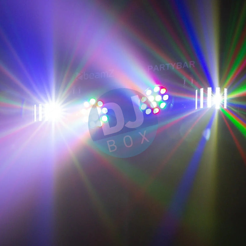 BeamZ Beamz PartyBar2 with 2x PAR + 2x Derby at DJbox.ie DJ Shop