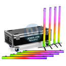 Beamz Beamz Zeus Battery Tube Set RGBW set of 8 in Flightcase at DJbox.ie DJ Shop