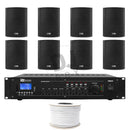 DJbox.ie DJ Shop CAFÉ/RETAIL SPEAKER PACKAGE - 8X WALL SPEAKERS & AMP at DJbox.ie DJ Shop