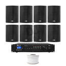 DJbox.ie DJ Shop CAFÉ/RETAIL SPEAKER PACKAGE - 8X6.5" WALL SPEAKERS & AMP at DJbox.ie DJ Shop