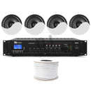 DJbox.ie DJ Shop Café/Retail Speaker Package - 4 x 8" Ceiling Speakers & Amp at DJbox.ie DJ Shop