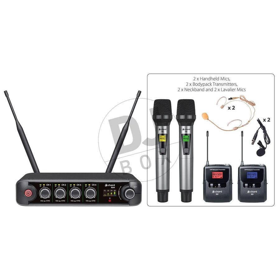 Chord Chord XU series UHF Microphone Systems at DJbox.ie DJ Shop