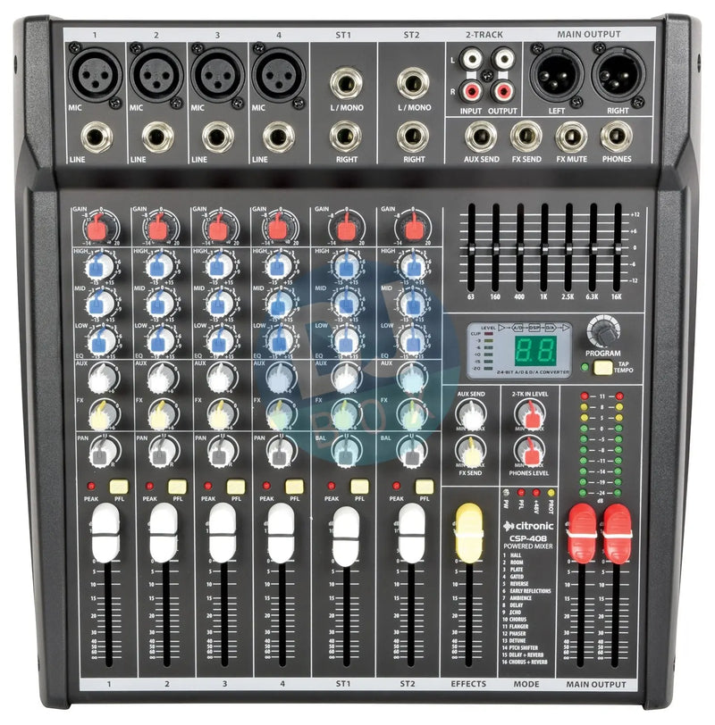 Citronic CSP Series Compact Powered Mixers with DSP at DJbox.ie DJ Shop