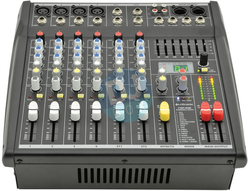 Citronic CSP Series Compact Powered Mixers with DSP at DJbox.ie DJ Shop