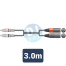 DJbox.ie DJ Shop Classic Audio Leads 2 x RCA Plugs - 2 x XLR Male 3.0m at DJbox.ie DJ Shop