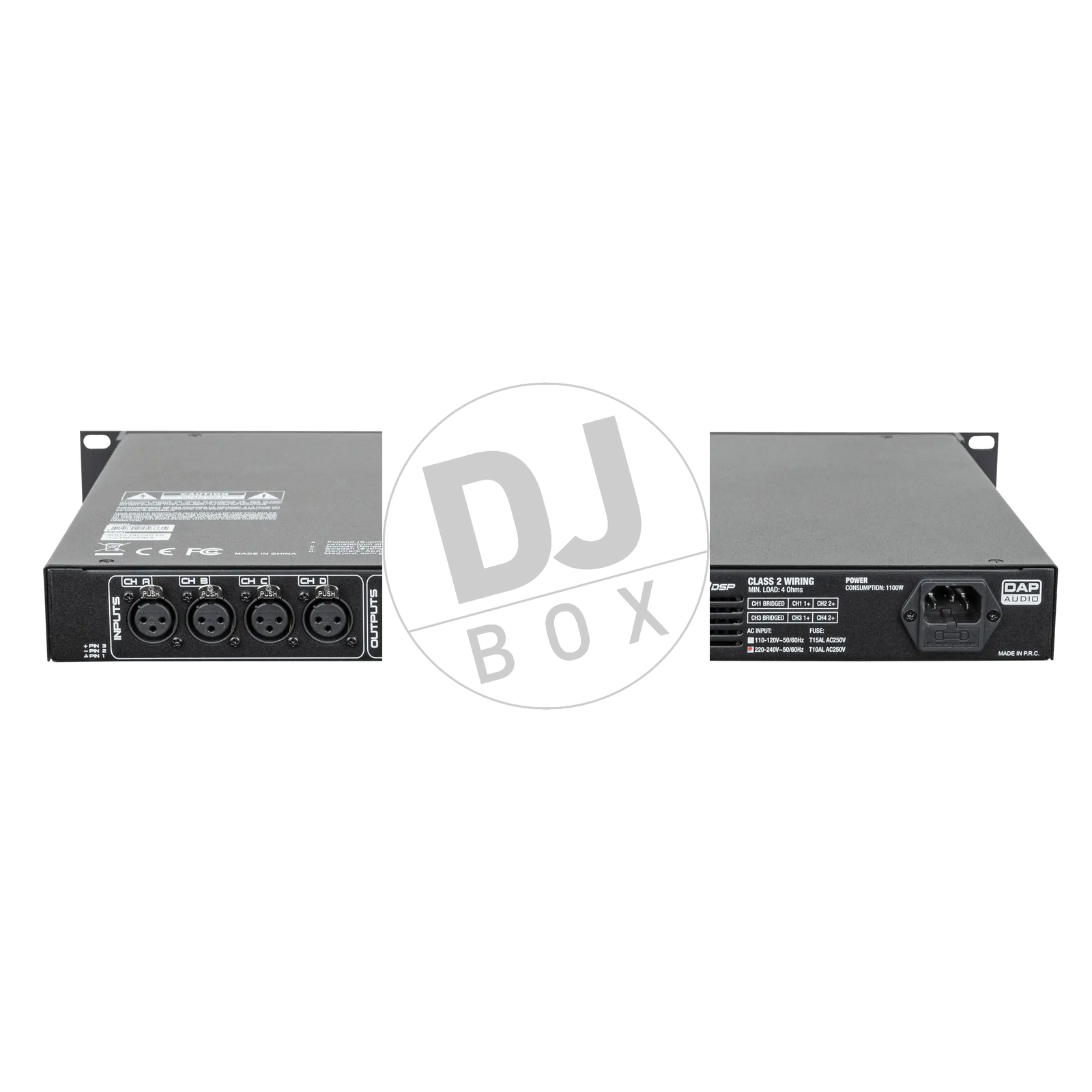 DAP Audio DAP CA-4500 DSP 4-channel compact amplifier with DSP (4x 500