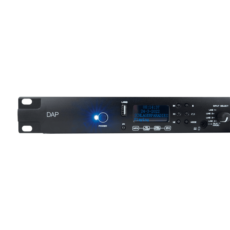DAP Audio DAP MP-100DBT Professional Media Player with DAB+ at DJbox.ie DJ Shop