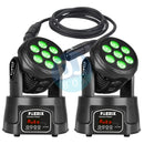 Fuzzix Fuzzix MHC706 Moving Head Wash 7×6W RGBW — Pair at DJbox.ie DJ Shop