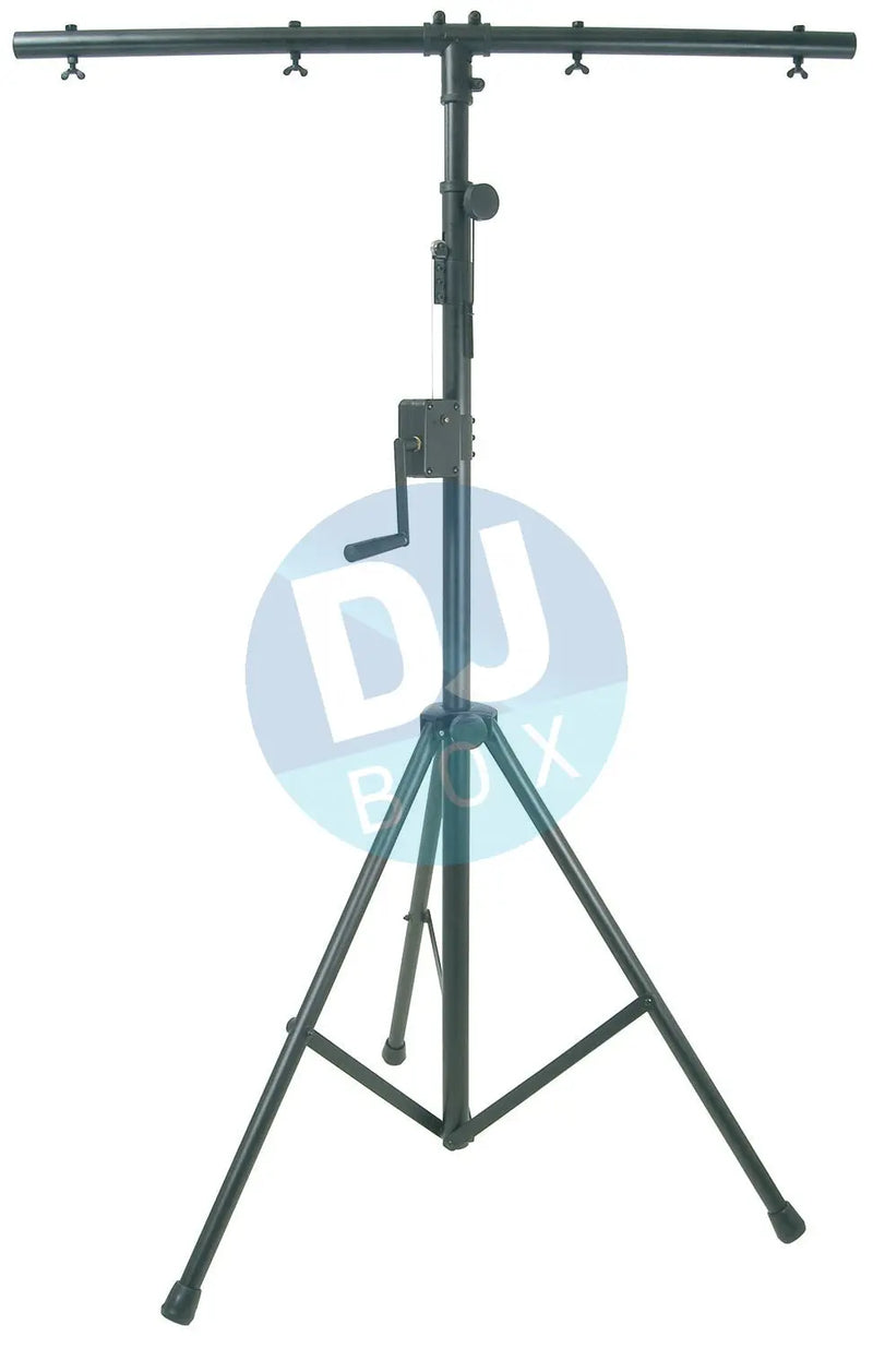Heavy Duty Lighting Stand with Winch & T-bar at DJbox.ie DJ Shop