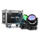 BeamZ MHL1912 Moving Head Wash with Zoom 2pcs in Flightcase at DJbox.ie DJ Shop