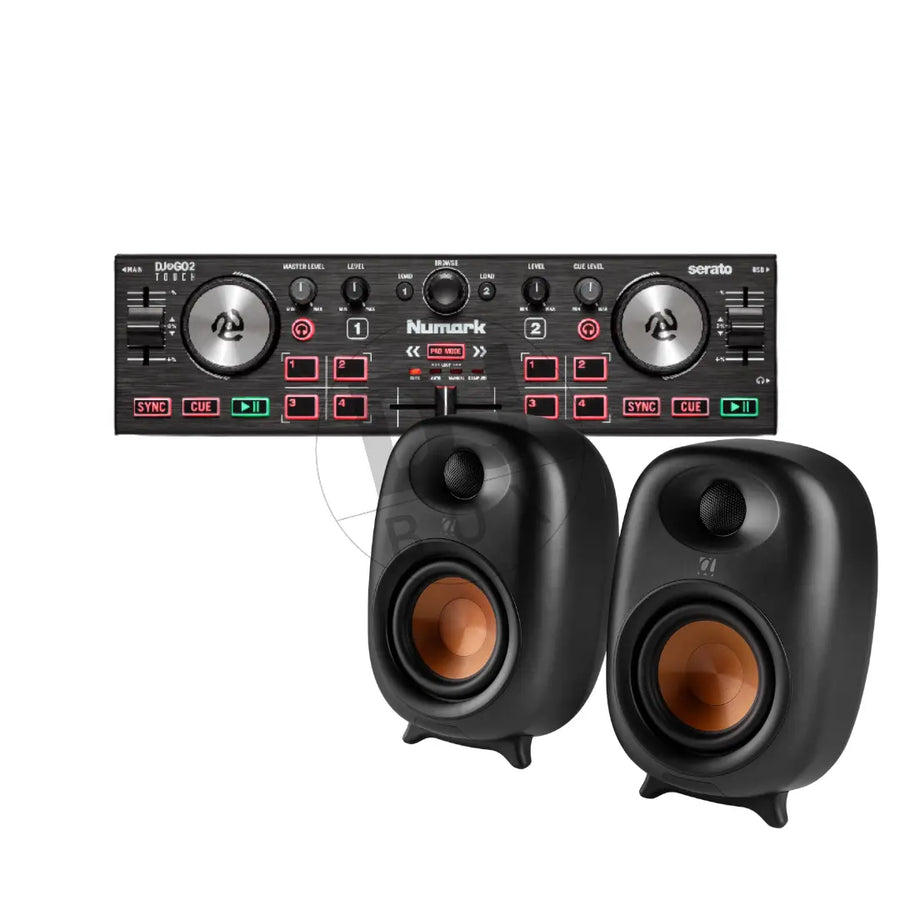 DJbox.ie DJ Shop Numark DJ2GO2 & Audizio RS80 Bundle at DJbox.ie DJ Shop