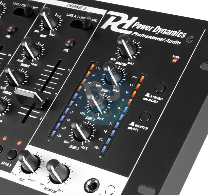 Power Dynamics Power Dynamics PDZM700 6 CHANNEL INSTALLATION MIXER at DJbox.ie DJ Shop