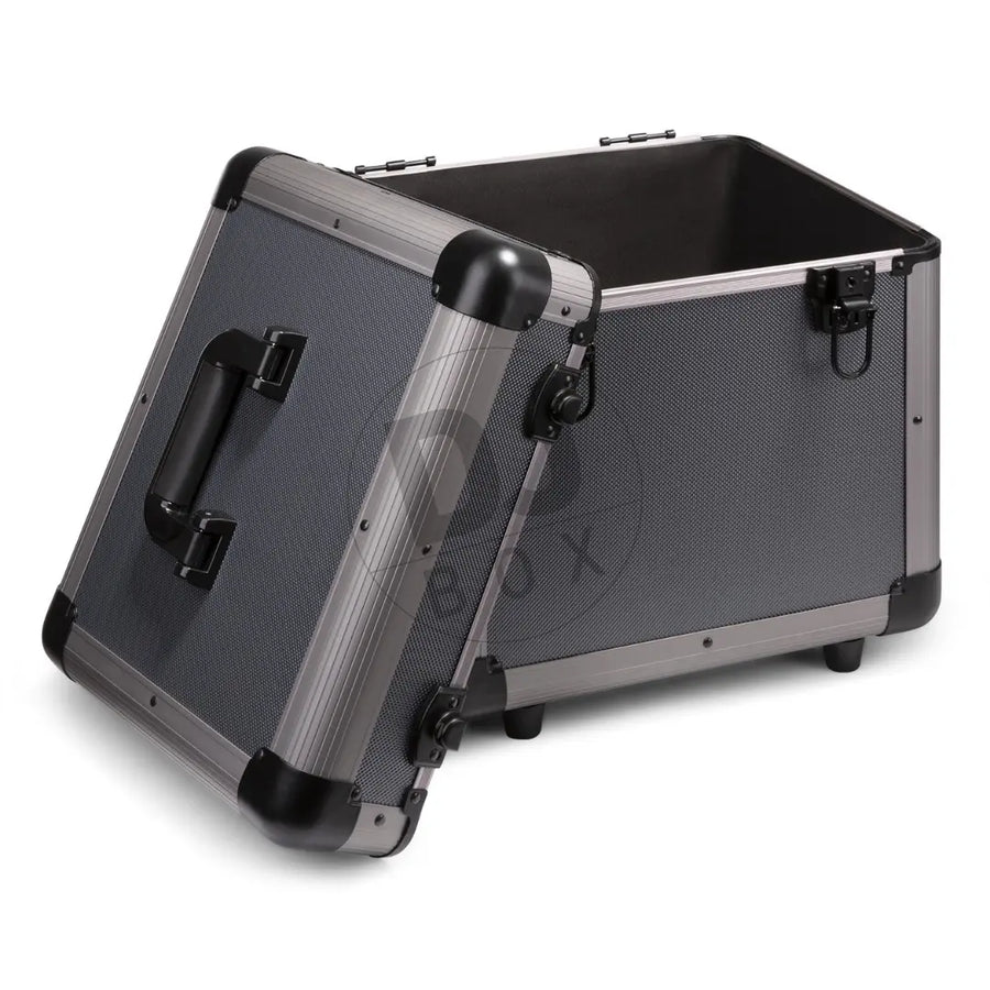 Power Dynamics Power Dynamics RC100 12" Vinyl Record Case Titanium at DJbox.ie DJ Shop