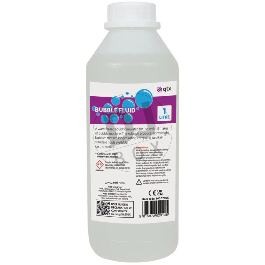 QTX QTX Bubble Fluid 1L at DJbox.ie DJ Shop