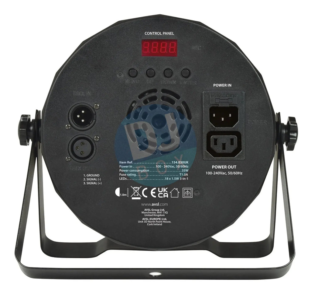 QTX PAR-100 High Power PAR100 3-in-1 LED at DJbox.ie DJ Shop