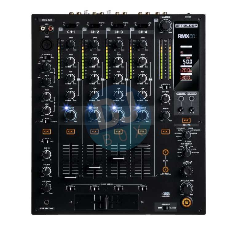 Reloop RMX-60 Digital 4+1 Channel Digital Club Mixer at DJbox.ie DJ Shop