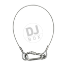 Showtec Showgear Safety Cable 6mm with Safety Ring 75cm – 60kg WLL at DJbox.ie DJ Shop