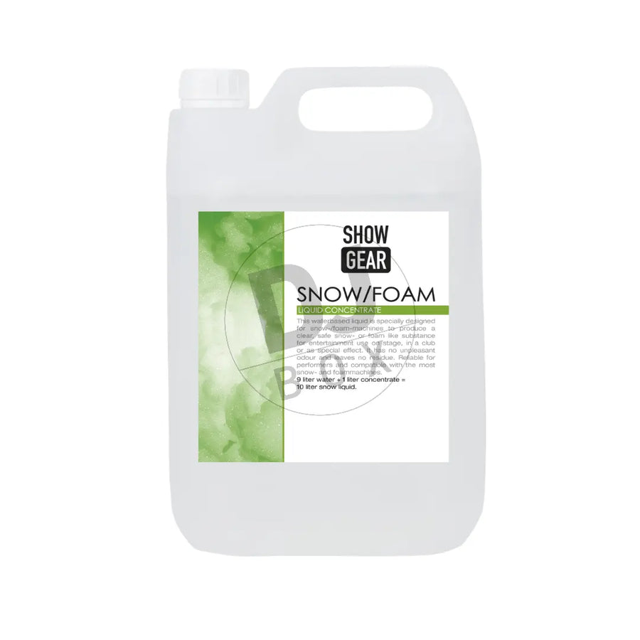 Showgear Showgear Snow Foam Concentrate 5 Litre at DJbox.ie DJ Shop
