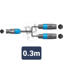 Citronic Speaker Splitter Lead Speaker Plug to 2 x Speaker Sockets 0.3m at DJbox.ie DJ Shop