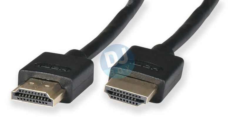 Thin-Wire High Speed 4K Ready HDMI Leads with Ethernet 5m at DJbox.ie DJ Shop