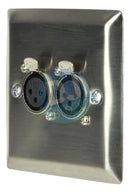 AV:Link Twin XLR wall input plate (female) at DJbox.ie DJ Shop