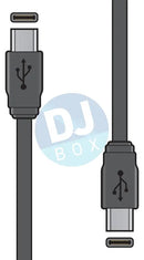 AV:Link USB3.0 Type-C to Type-C Sync & Charge Lead 1.5m at DJbox.ie DJ Shop