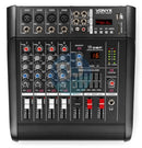 Vonyx Vonyx AM5A 5-Channel Mixer with Amplifier - ACTIVE at DJbox.ie DJ Shop