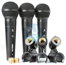 Vonyx Vonyx VX1800S Dynamic Microphone Set Of 3 at DJbox.ie DJ Shop