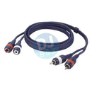 2 x RCA male L/R to 2 RCA female L/R at DJbox.ie DJ Shop